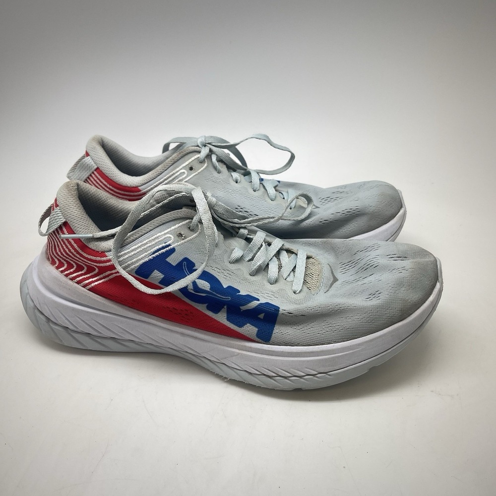 Hoka One One Sneakers Womens 9‎ Carbon X 1102887 PAPRD Blue Running Gym Shoes